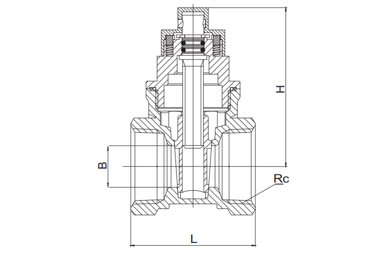 黃銅磁性帶鎖閘閥 Z15W-16T